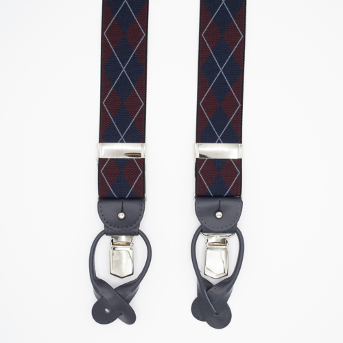 Bretelle rombi bordeaux