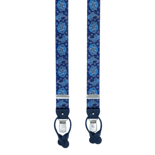 Bretelle cashmere blu/royal