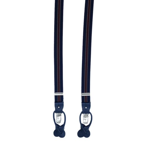 Bretelle regimental blu/bordeaux