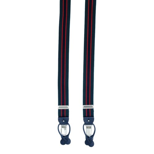 Bretelle verde/blu regimental